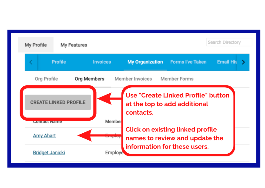 Create Linked Profile 